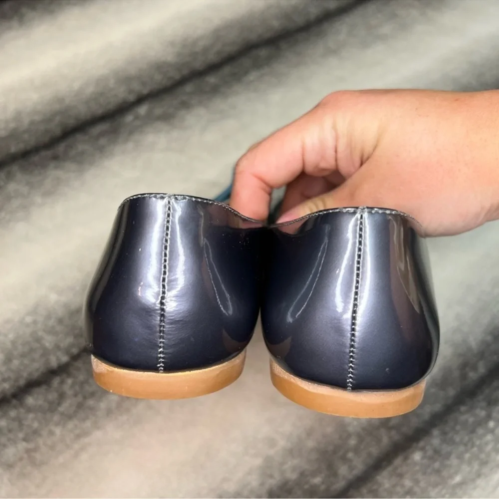 Elephantito Claire Patent Leather Steel Flats - Picture 3 of 9